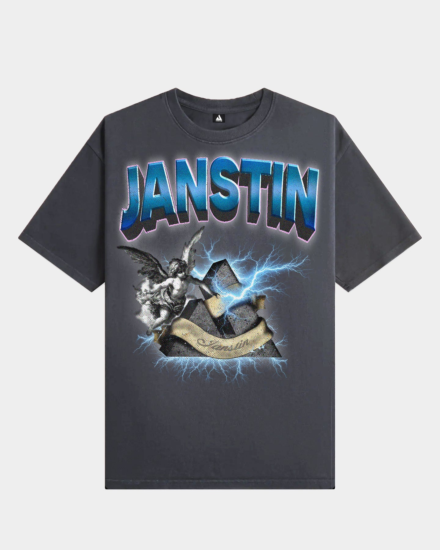 JANSTIN® T-SHIRT OVERSIZED STONE LOGO