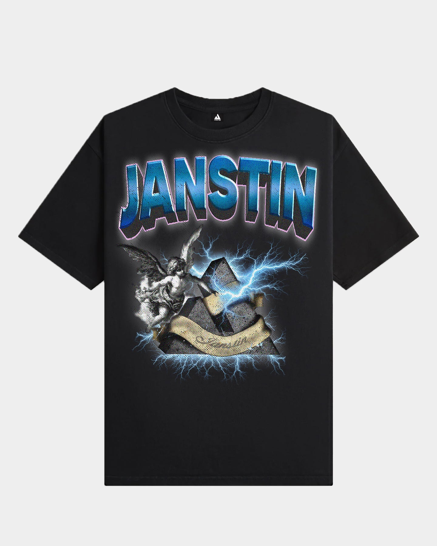 JANSTIN® T-SHIRT OVERSIZED STONE LOGO – Janstin